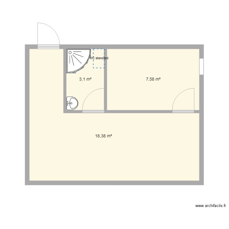 LeStudio. Plan de 0 pièce et 0 m2