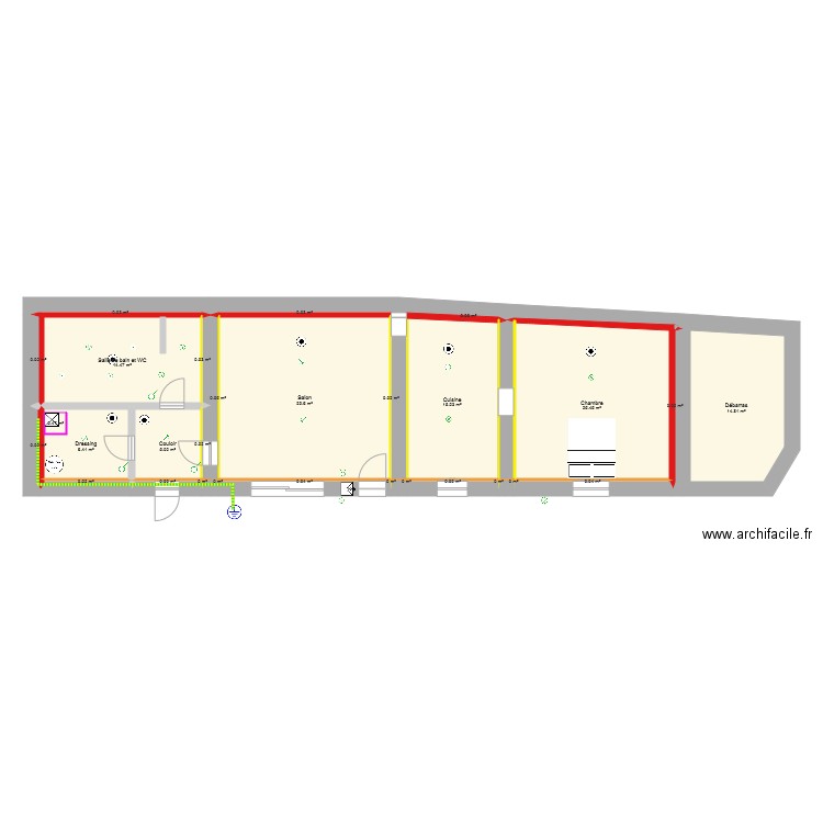 plan electrique. Plan de 0 pièce et 0 m2