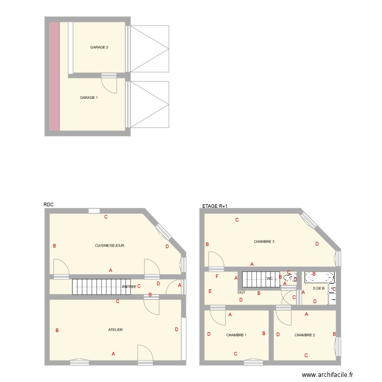 BRUNET NANTIAT. Plan de 0 pièce et 0 m2