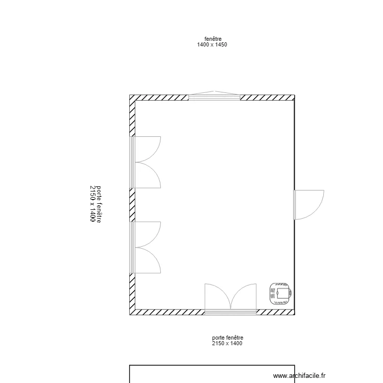 pi&egrave;ce plus2. Plan de 