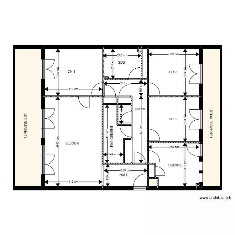 BUSSON C&ocirc;tes. Plan de 