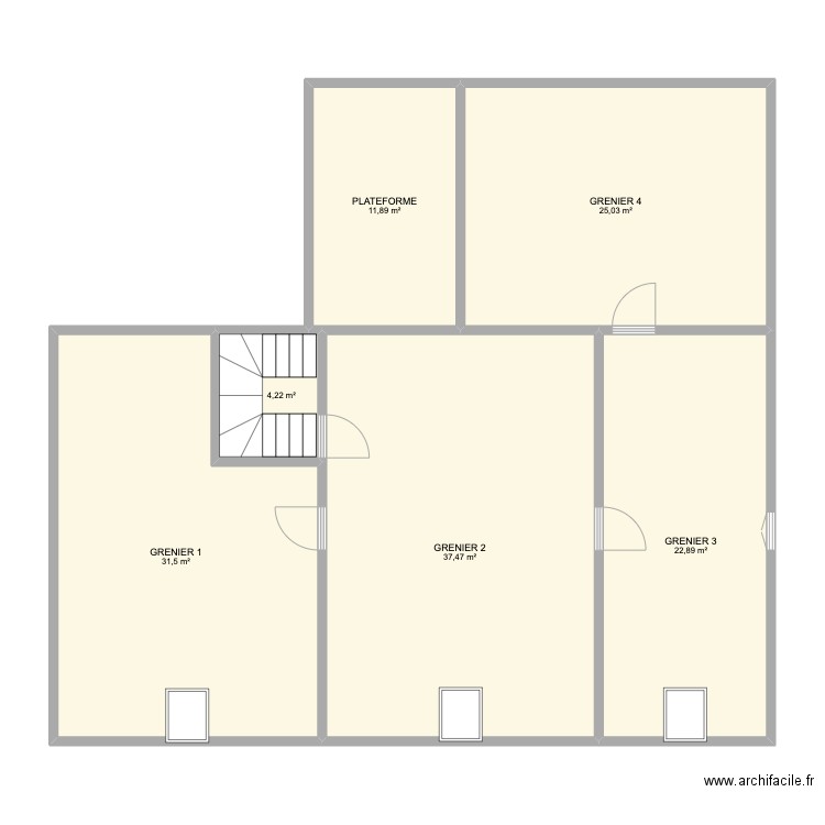 LIEBIN REZ +2. Plan de 6 pièces et 133 m2