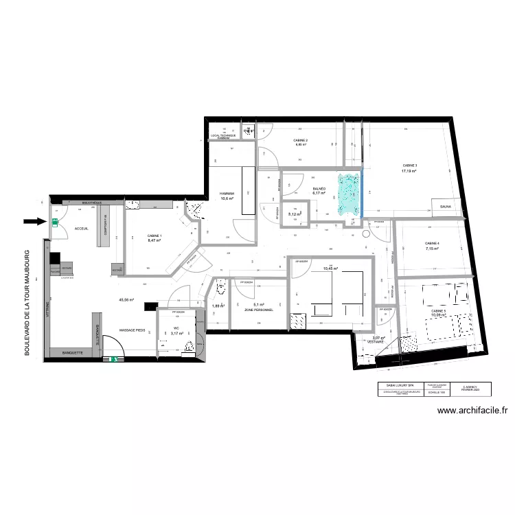 SABAI LUXURY SPA PROJET. Plan de SABAI LUXURY SPA PROJET. Plan de