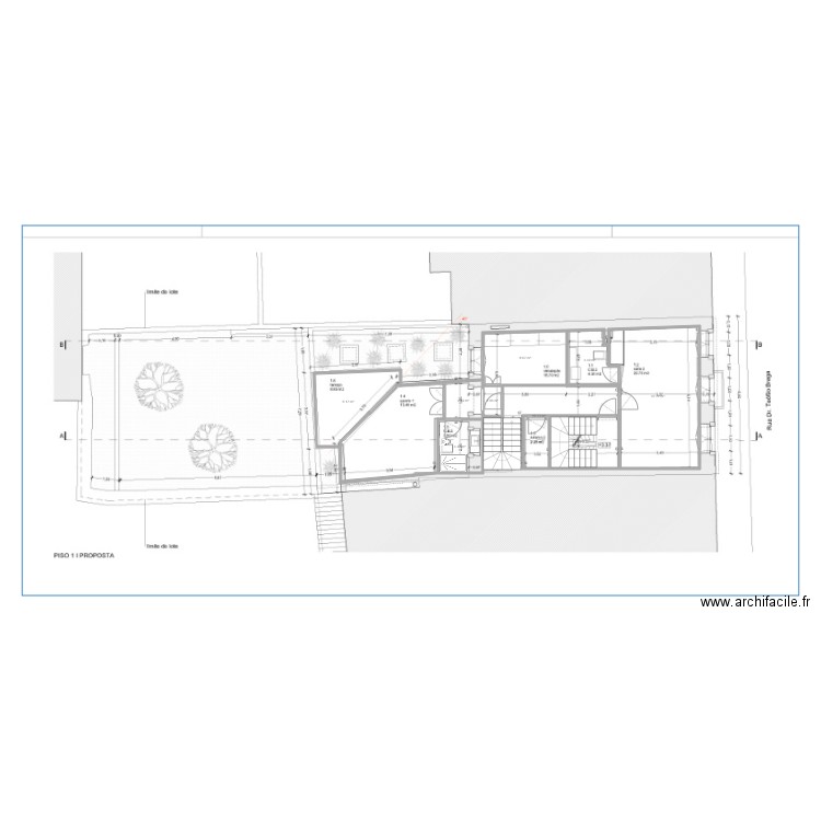 braga piso 1. Plan de 0 pièce et 0 m2