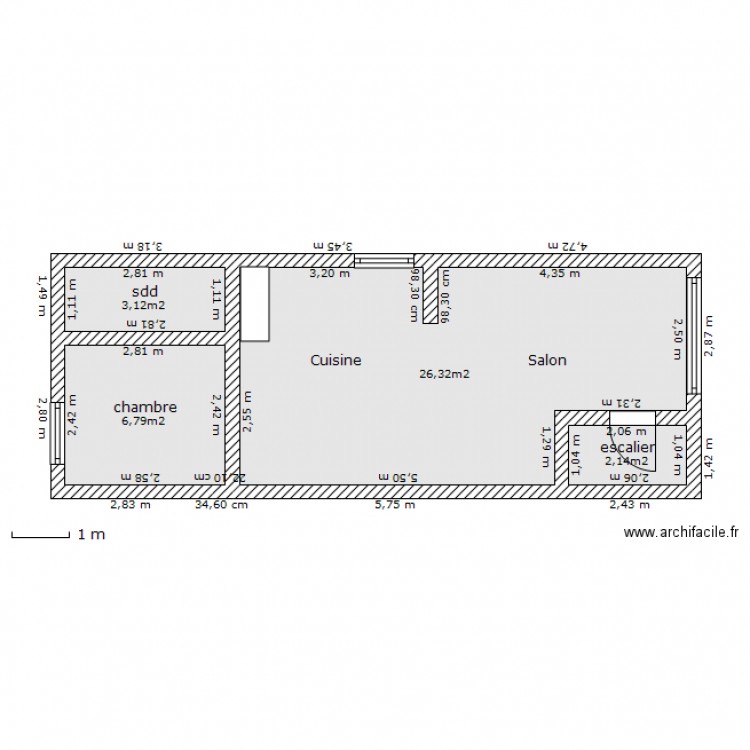 2 eme étage. Plan de 0 pièce et 0 m2