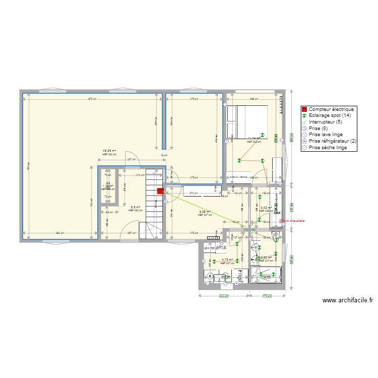 ELECTRICITE PLAN. Plan de 0 pièce et 0 m2