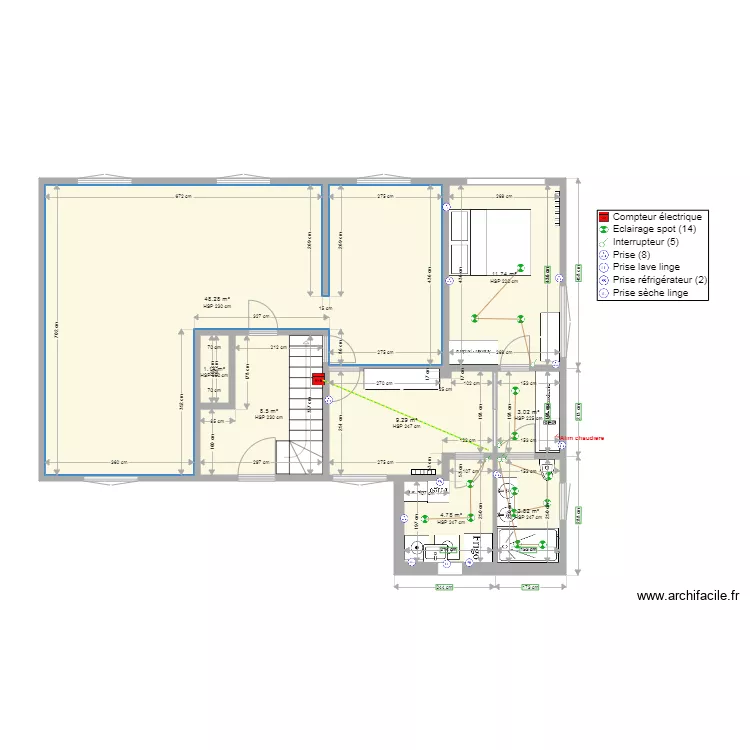 ELECTRICITE PLAN. Plan de 