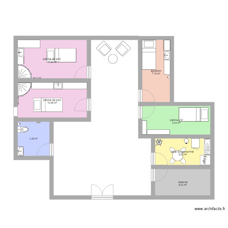 institut Lysoa. Plan de 0 pièce et 0 m2