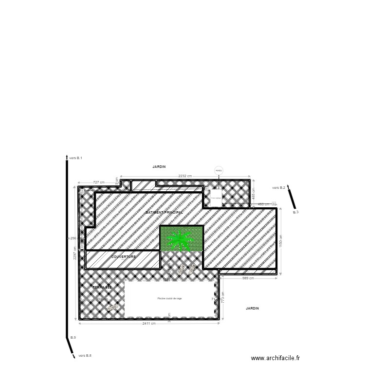 plan de masse warang. Plan de 0 pièce et 0 m2