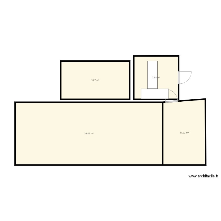 magasin ephemere. Plan de 0 pièce et 0 m2