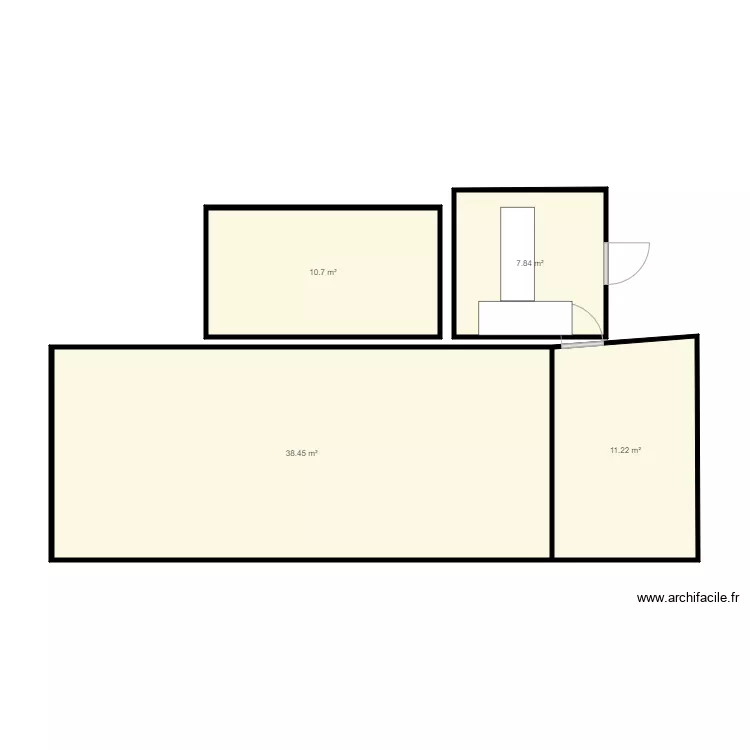 magasin ephemere. Plan de 