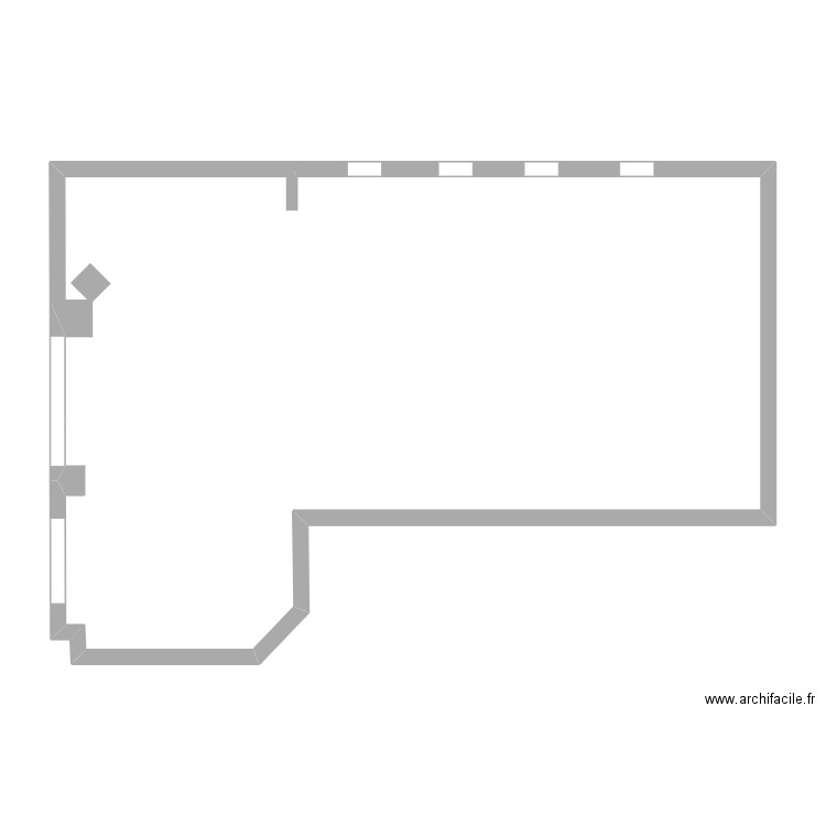 boucherie. Plan de 0 pièce et 0 m2