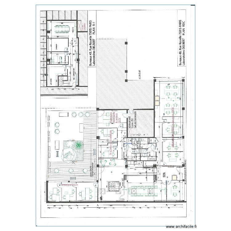 DELBERT aménagements sup. Plan de 0 pièce et 0 m2