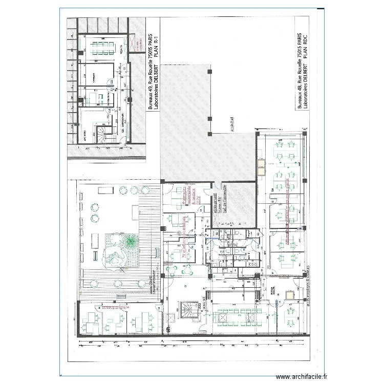 DELBERT aménagements sup. Plan de 3 pièces et 2 m2