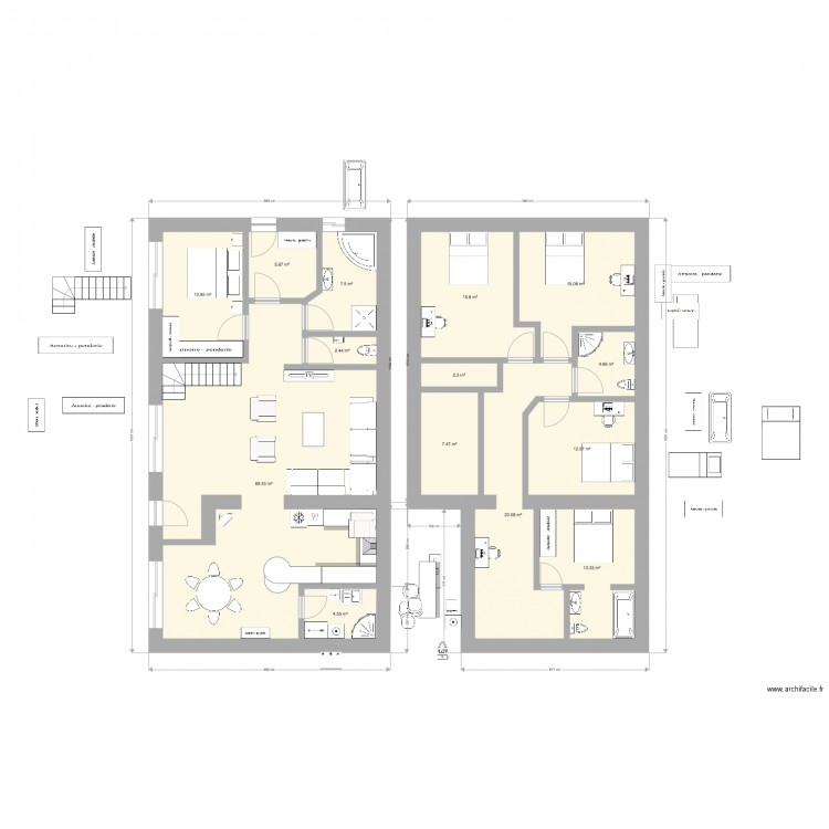 fmp 2. Plan de 0 pièce et 0 m2