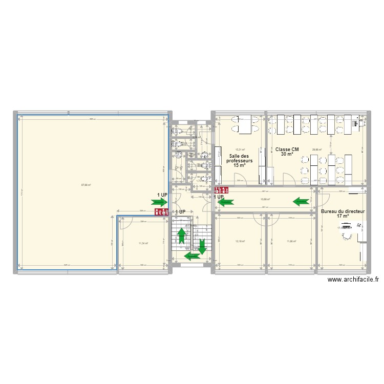 R+2 Guillemin sécurité. Plan de 0 pièce et 0 m2