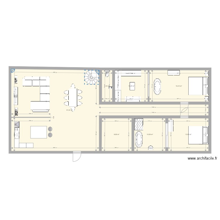 Maison. Plan de 0 pièce et 0 m2