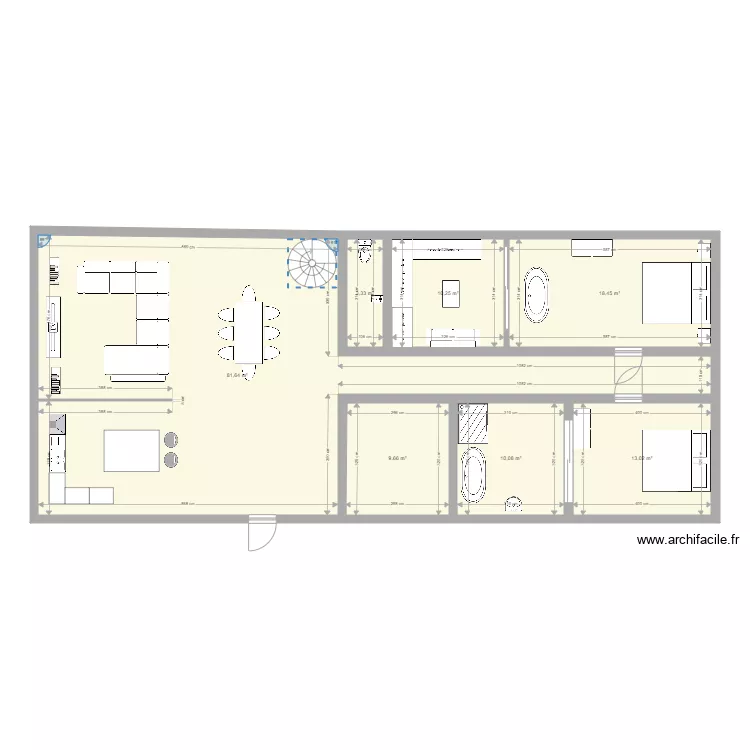 Maison. Plan de 