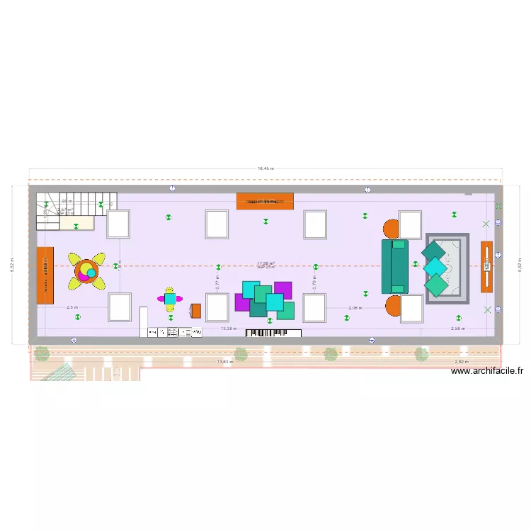la maison id&eacute;ale. Plan de 