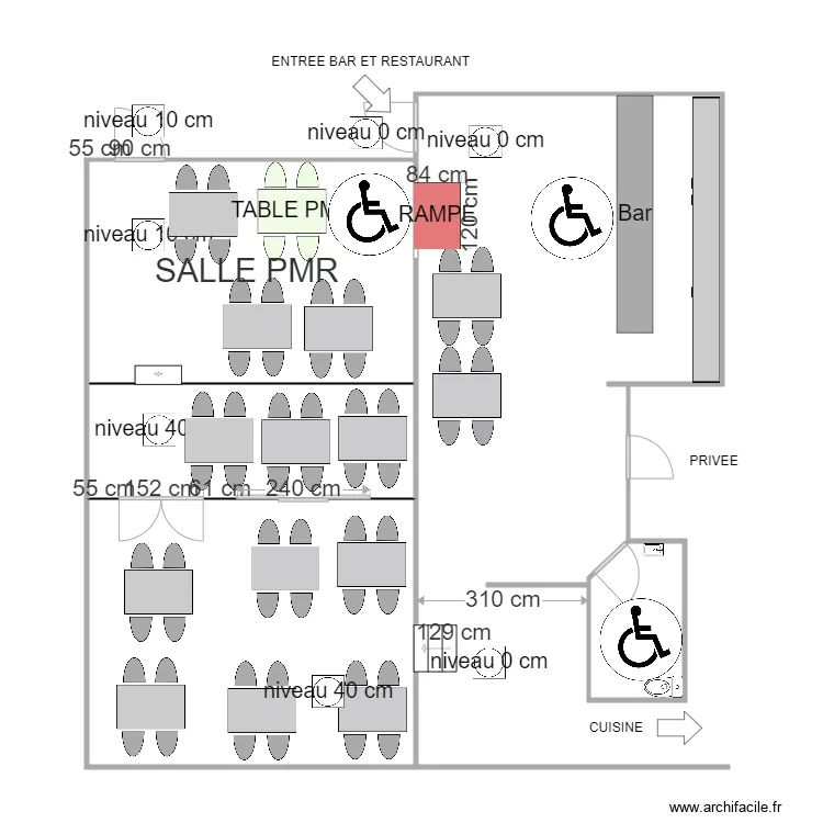 LES SPORTS CAFE RESTO. Plan de 0 pièce et 0 m2