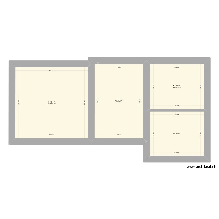 Maison 2. Plan de 4 pièces et 96 m2