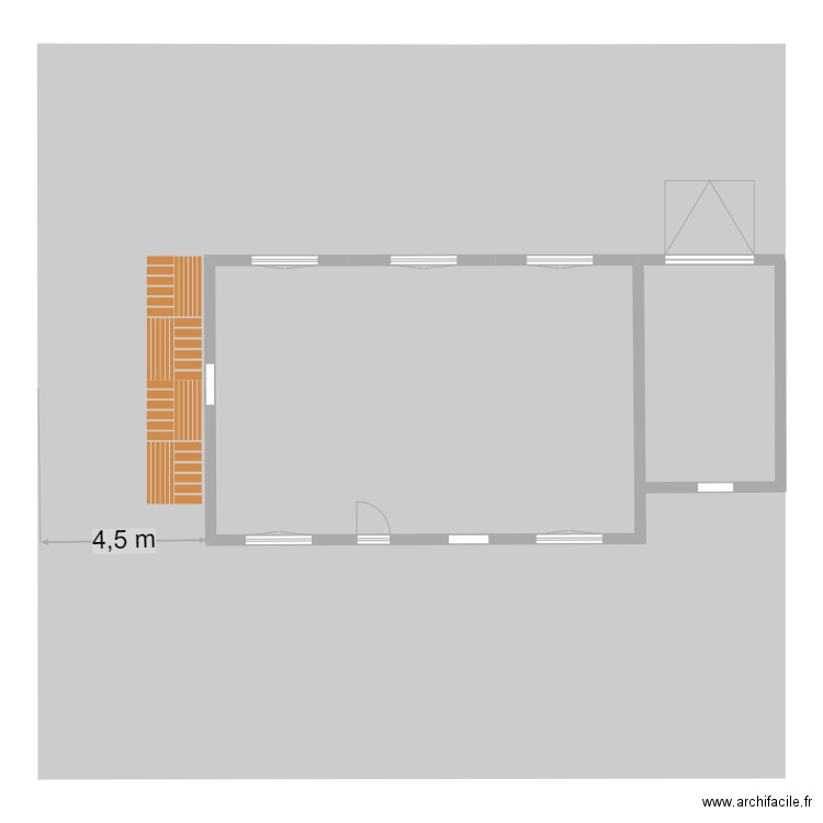 Plan de situation. Plan de 1 pièce et 82 m2