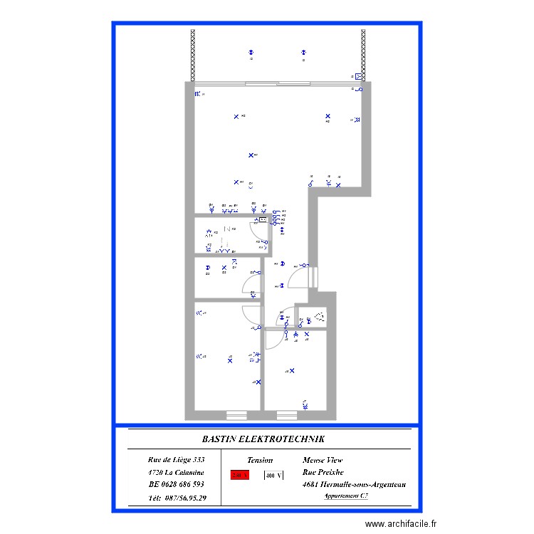 Meuse View Appartement  C7. Plan de 0 pièce et 0 m2