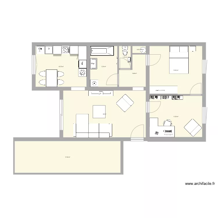 Charlotte 1. Plan de 