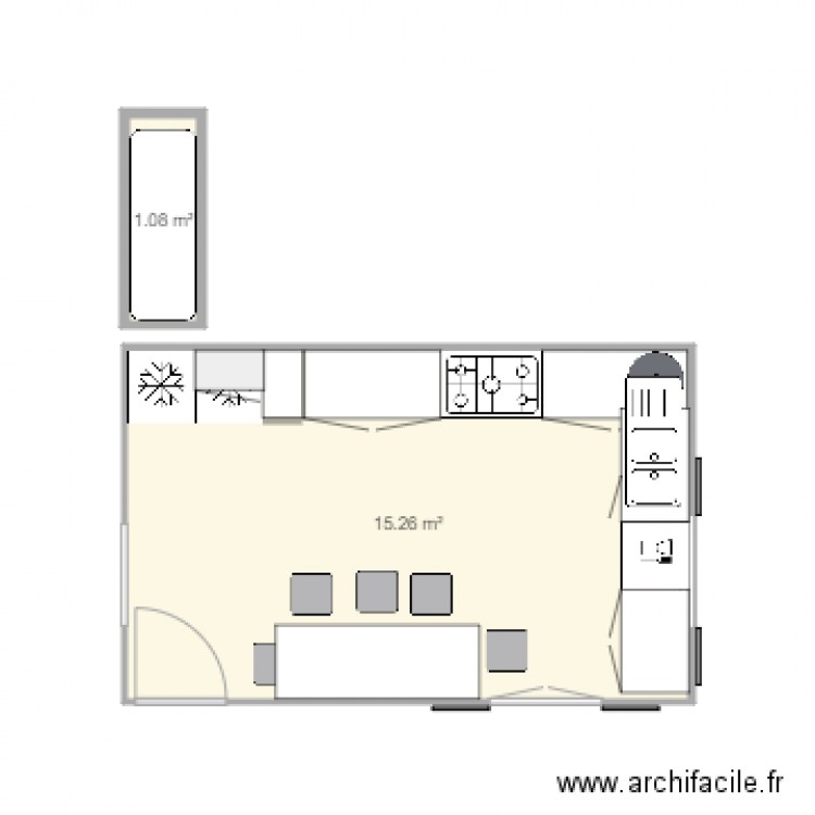 cuisine yeu 2. Plan de 0 pièce et 0 m2