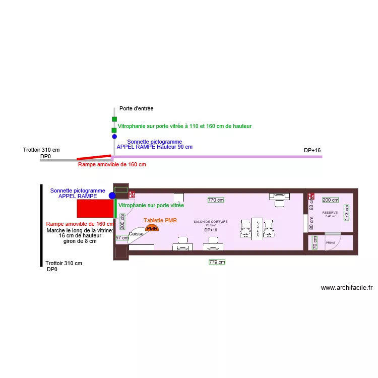 SYNERGIE CR APRES TRAVAUX. Plan de 