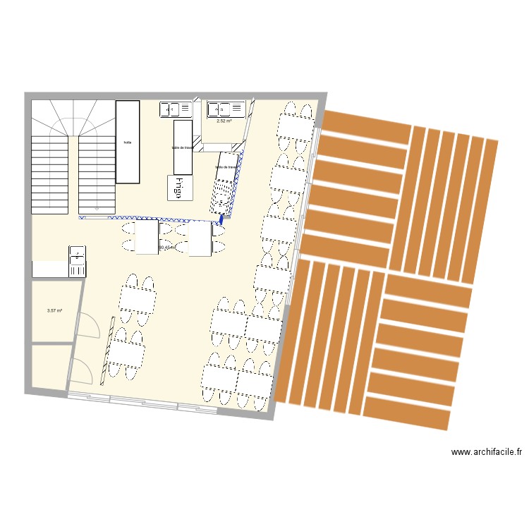 plan restau my Little Saigon 2. Plan de 0 pièce et 0 m2