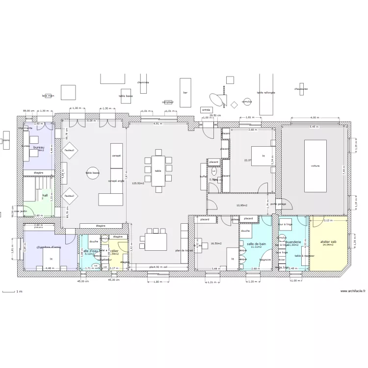 tres grd changement. Plan de 