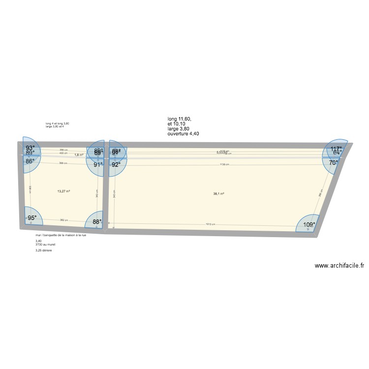 Marie projet. Plan de 4 pièces et 59 m2