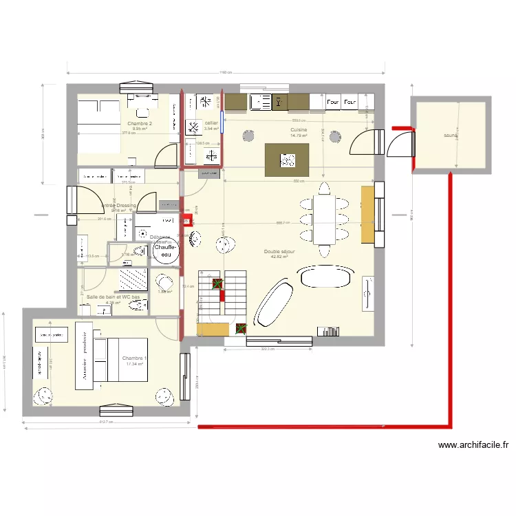 maison pluvis 8 145 m alex. Plan de 