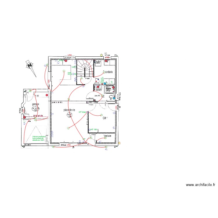 LELARGE RDC ELEC. Plan de 0 pièce et 0 m2