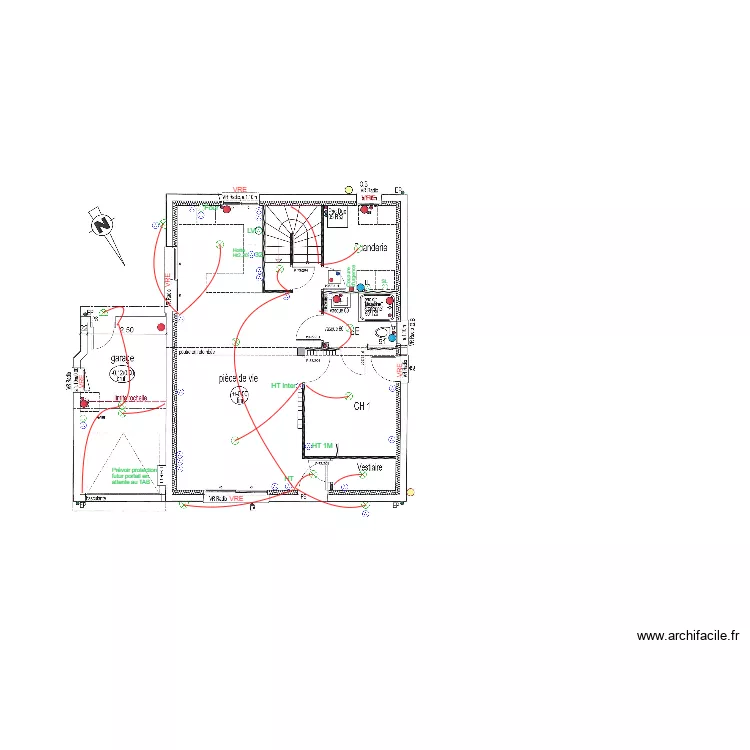 LELARGE RDC ELEC. Plan de 