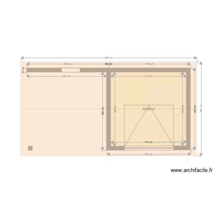 cabanon. Plan de cabanon. Plan de