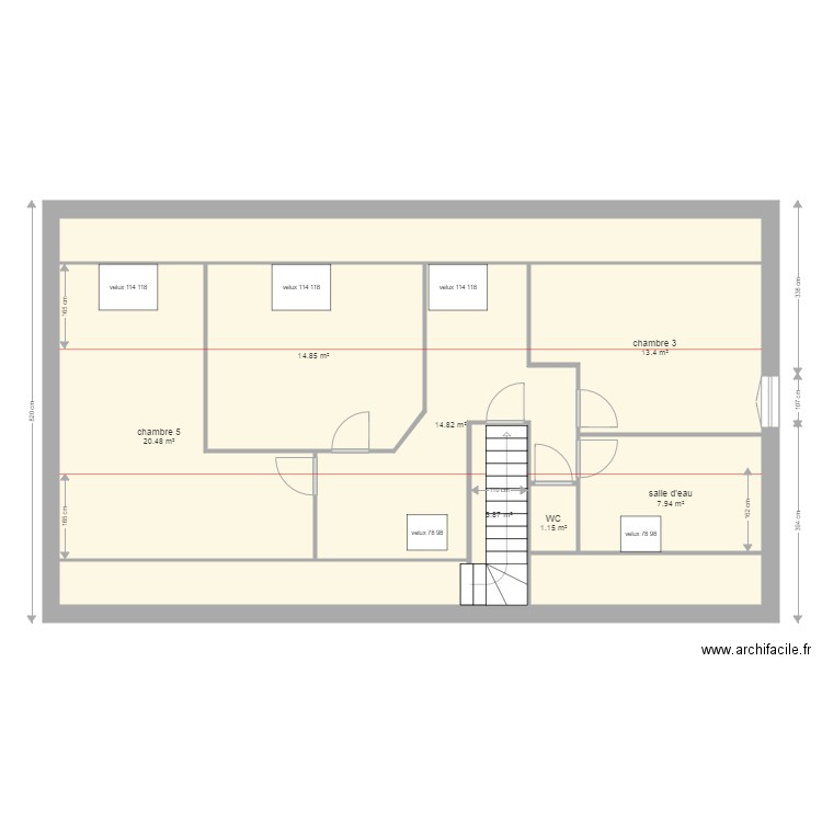 metre peinture. Plan de 0 pièce et 0 m2