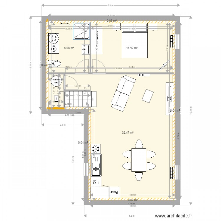 SCI LDB  logt 2 TOTES. Plan de 0 pièce et 0 m2