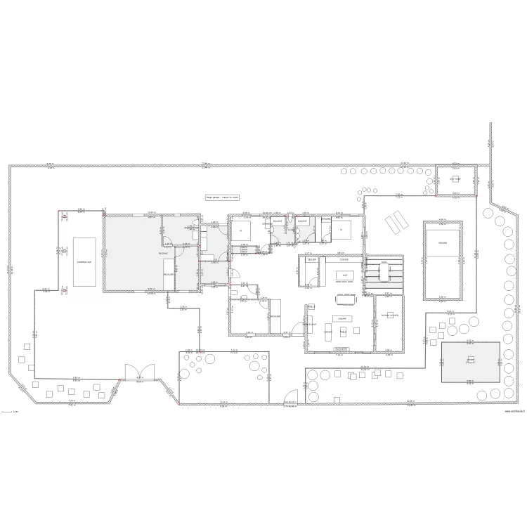 la vialle 1-etage garage. Plan de 