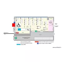 CHEZ LES ARTISTES apr&egrave;s travaux avec place PMR