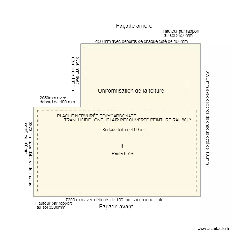 DP4 TOITURE APRES RENOVATION .... Plan de 