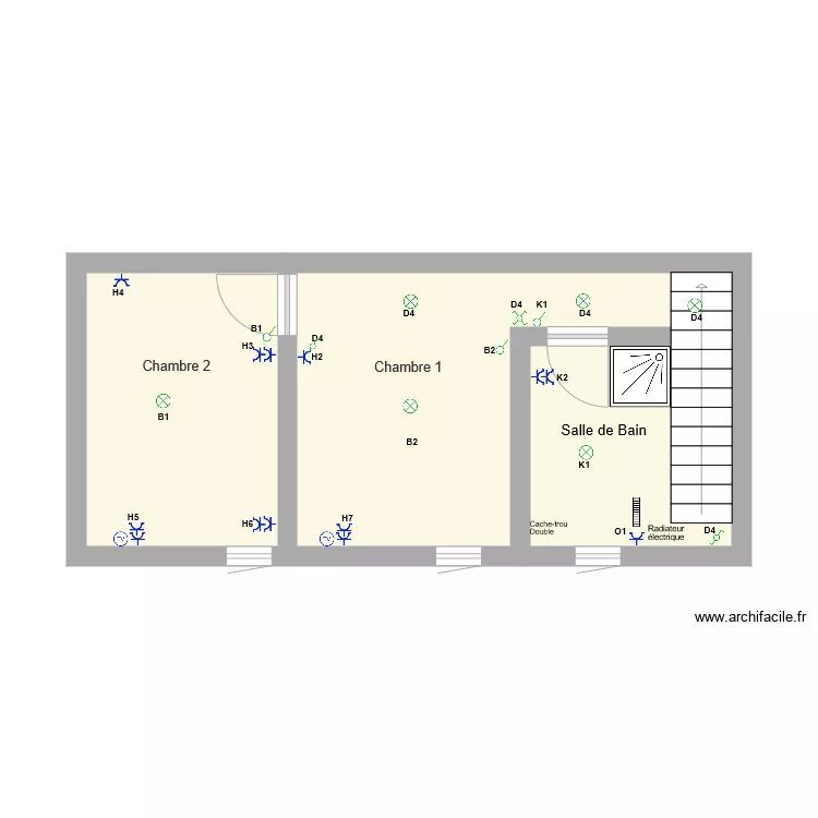 1er &eacute;tage Coulon Soenen Nelly. Plan de 