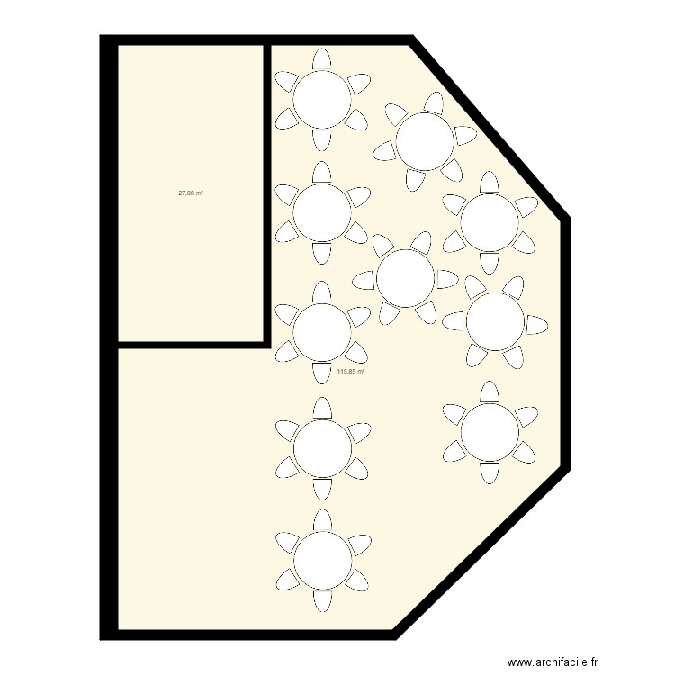 PLAN MARIAGE SALLE ROUVILLE. Plan de 0 pièce et 0 m2