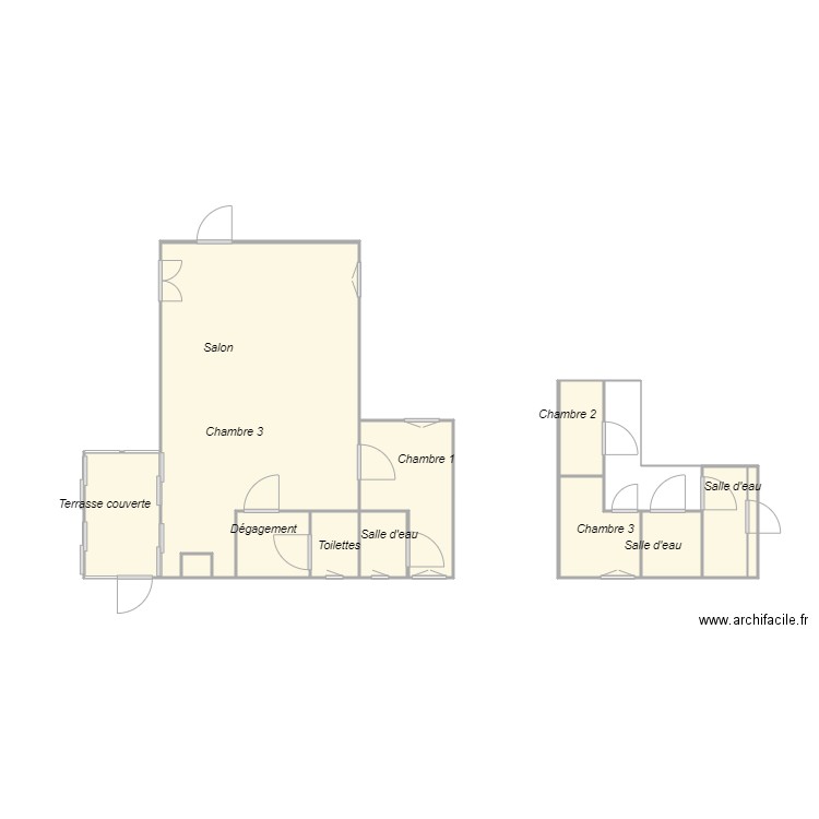 Croquis JUGE. Plan de 0 pièce et 0 m2