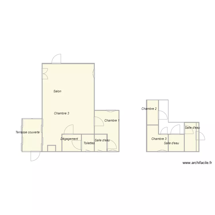 Croquis JUGE. Plan de 