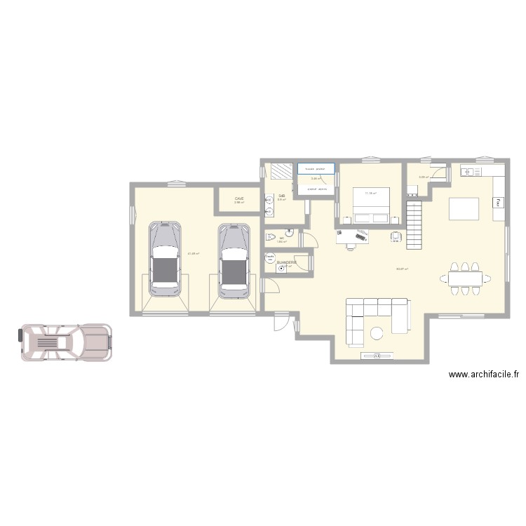 plan rez de chaussé. Plan de 0 pièce et 0 m2