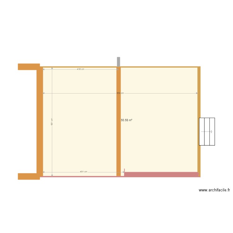 Côtes mesurées A. Plan de 0 pièce et 0 m2