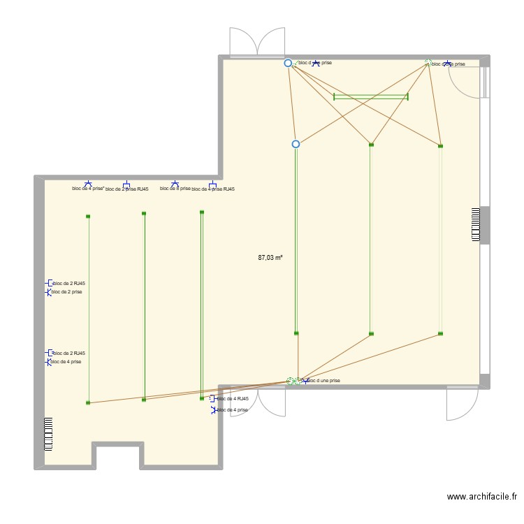 salle ciel . Plan de 0 pièce et 0 m2