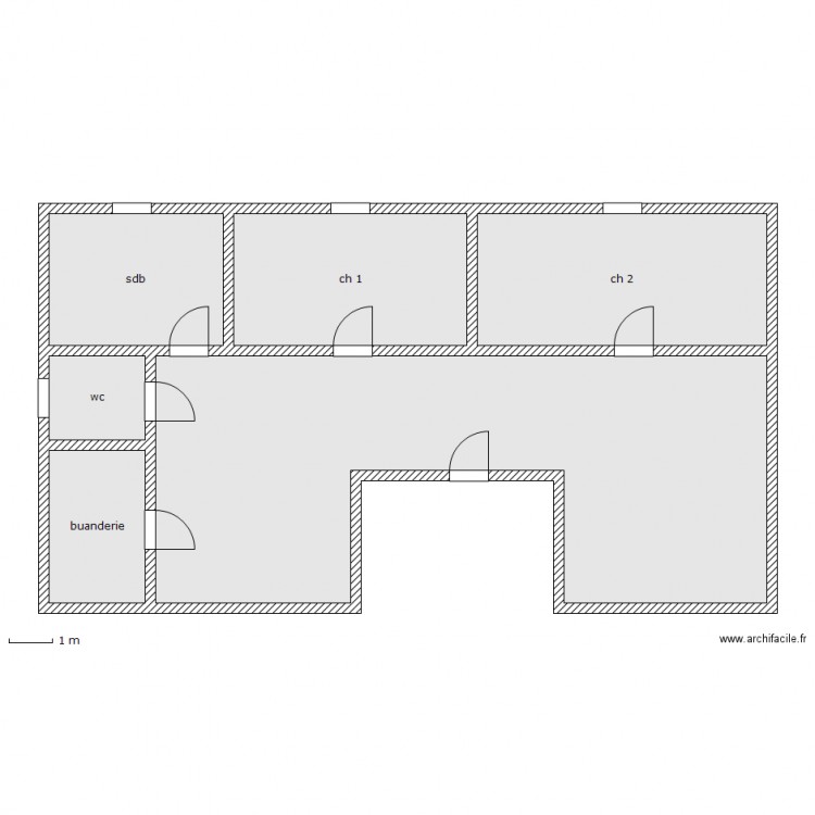 oufsatz. Plan de 0 pièce et 0 m2